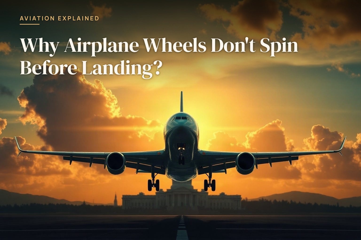 Why Airplane Wheels Don't Spin Before Landing?