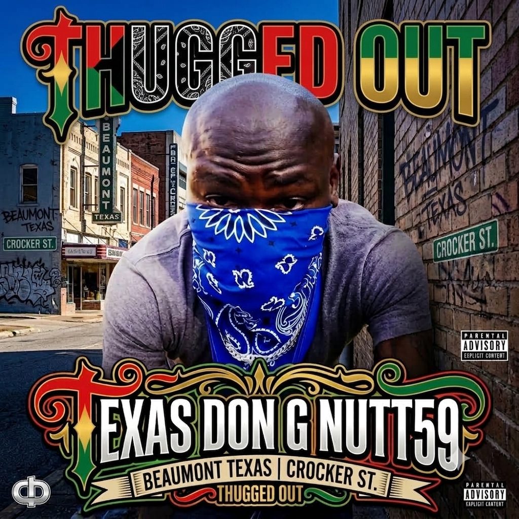 Album cover or promotional image for 'Thugged Out' by Texas Dong Nut 59