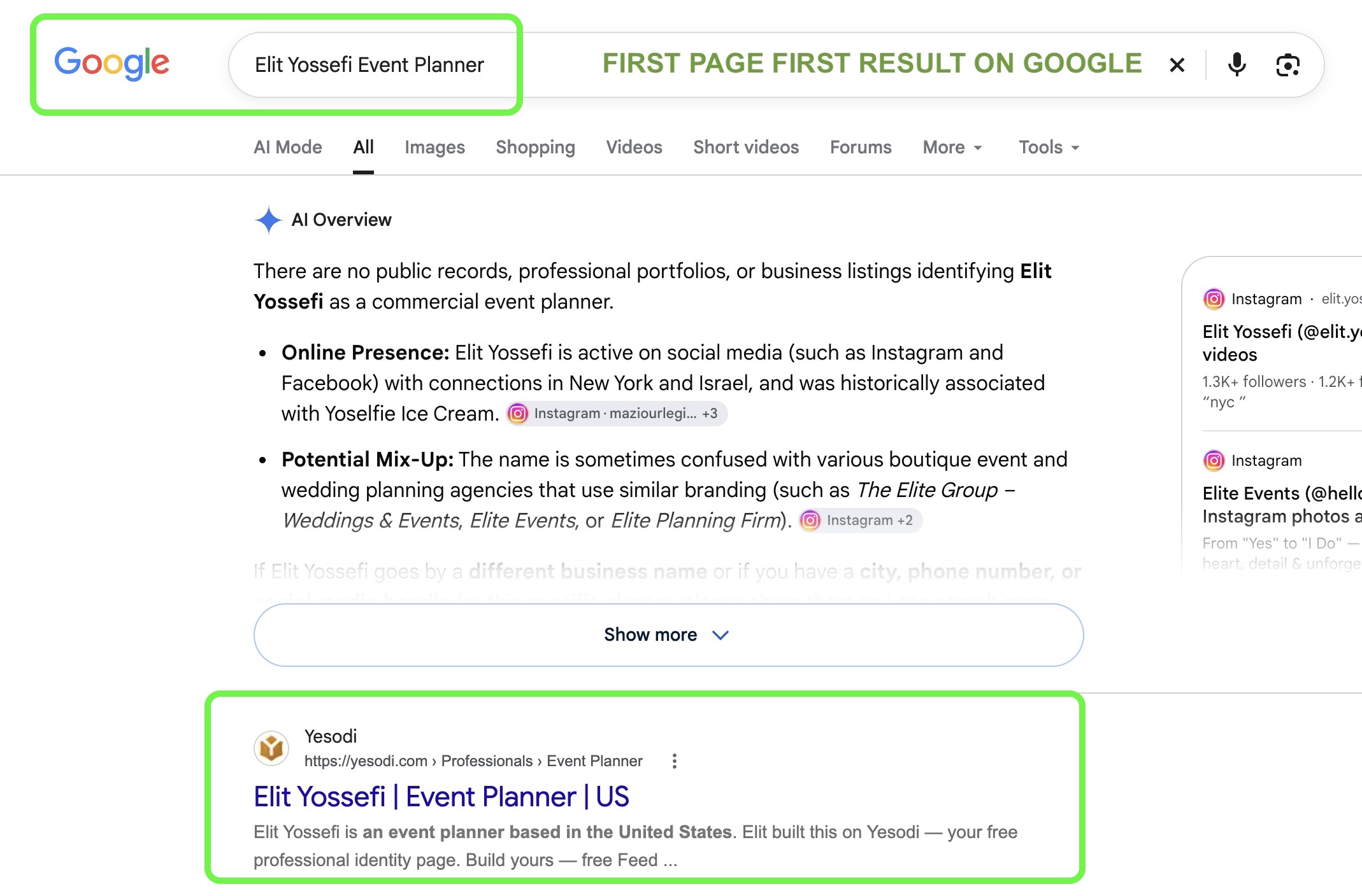 Yesodi Brands Rank on Google: How Your Professional Page Gets Found