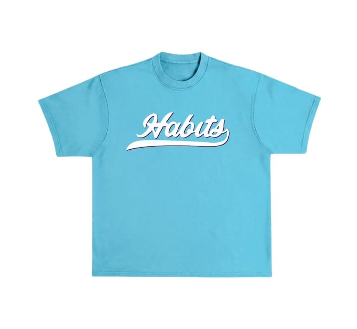 Blue Miami Vice Cursive T-shirt · Blue tee featuring the… | Donald Dias on YESODI