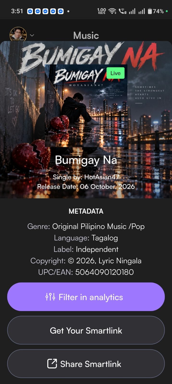 Bumigay Na, New Tagalog Single Release | Music | HotAsian47 | YESODI
