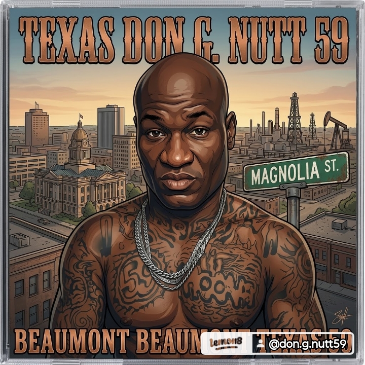 Texas Don G. Nutt 59 | Magnolia St. Beaumont | Street Art Cover | YESODI