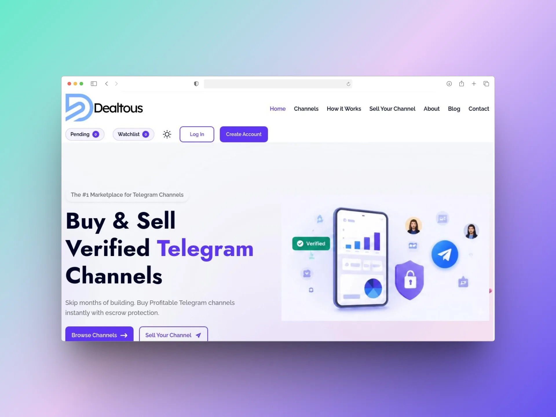 Dealtous | Verified Telegram Channel Marketplace | Budapest